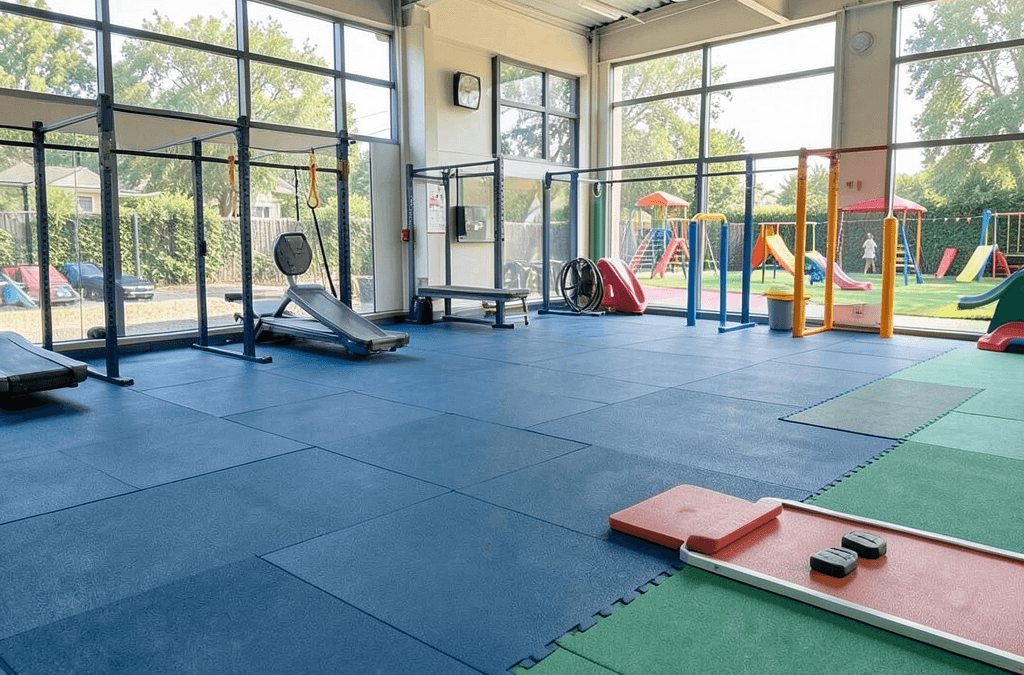 Guía completa sobre el pavimento flexible de caucho: beneficios, características y consideraciones clave para suelos de gimnasios y parques infantiles
