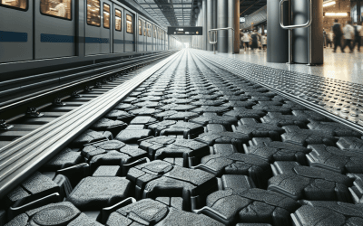 Caucho para suelos de aeropuertos y estaciones: durabilidad y seguridad en espacios de alto tránsito