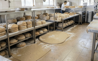 Caucho para suelos de panaderías y obradores: la solución ideal para seguridad e higiene