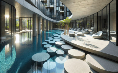 Caucho para zonas húmedas: piscinas y spas resistentes y seguros