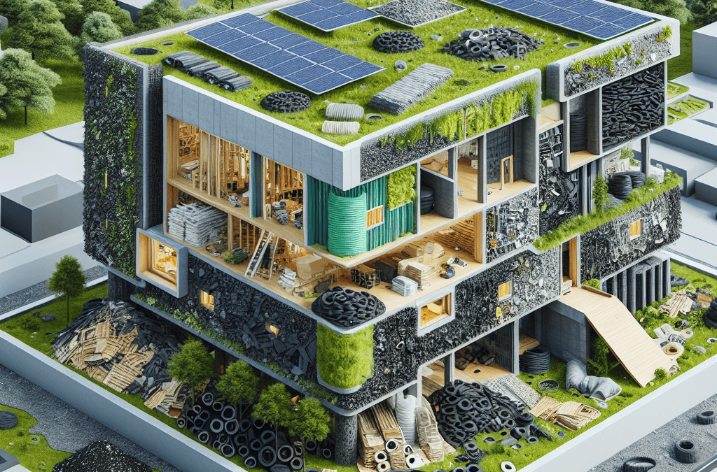 Ventajas del caucho en proyectos de arquitectura sostenible: innovación y eficiencia ambiental