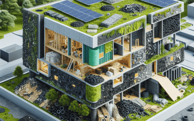 Ventajas del caucho en proyectos de arquitectura sostenible: innovación y eficiencia ambiental
