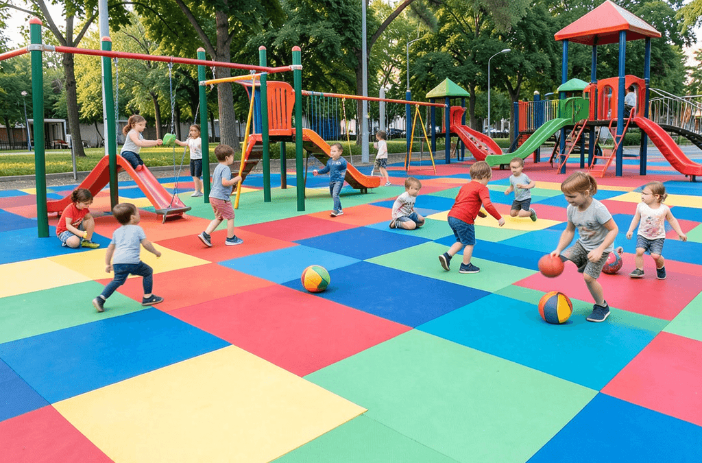 Pavimento de caucho para parques infantiles: guía completa