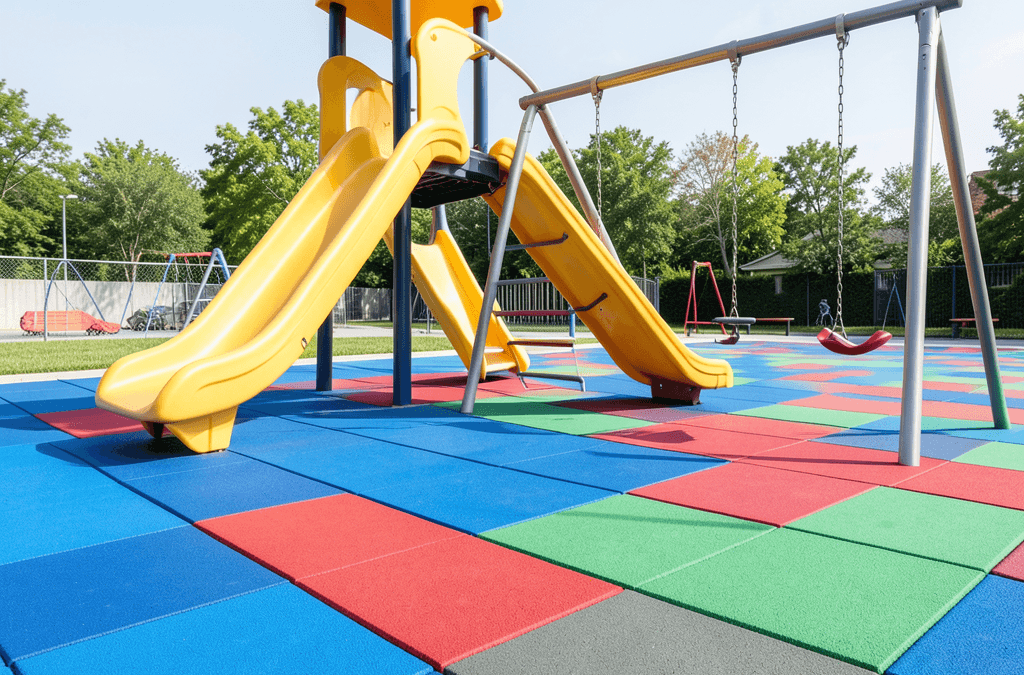 Cómo renovar un parque infantil con losetas de caucho: Guía