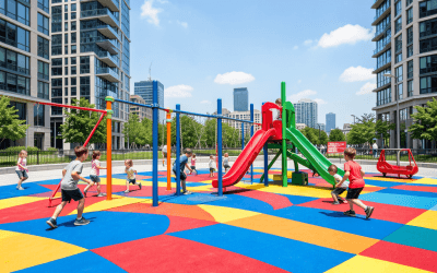 Pavimento de caucho para pistas infantiles urbanas: Guía